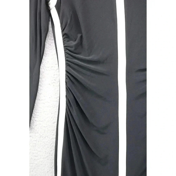 Lauren Ralph Lauren Women's Dress-Size 2-Black and White-Ruched - Picture 3 of 6